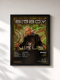 #noir Tableau de l'album Virus de Big Boy, cadre noir, imprimé et encadré en France