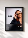 #noir Tableau de l'album Reine de Kim, cadre noir, imprimé et encadré en France