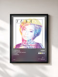 #noir Tableau de l'album Sixth Street EP de Yuna, cadre noir, imprimé et encadré en France
