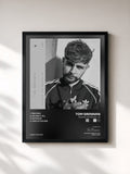#noir Tableau de l'album Release the Brakes - EP de Tom Grennan, cadre noir, imprimé et encadré en France