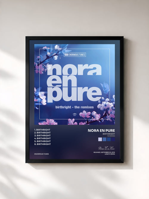 Nora En Pure · Birthright (The Remixes) — Affiche encadrée