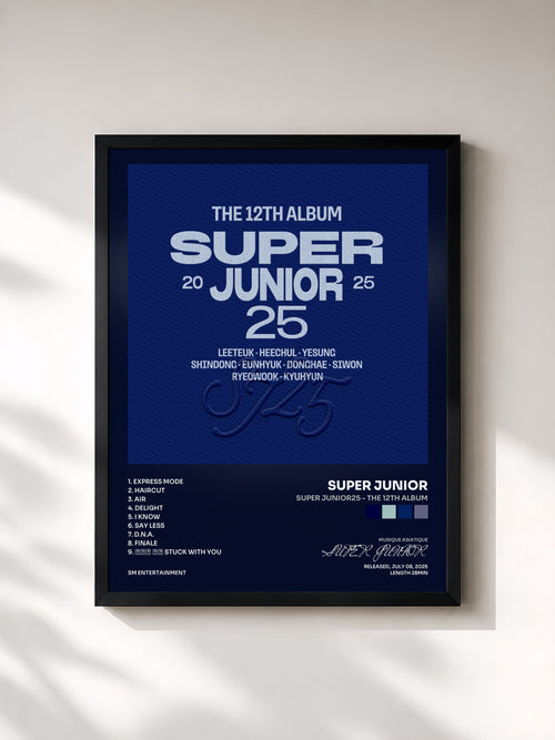 SUPER JUNIOR · Super Junior25 - The 12th Album — Affiche encadrée