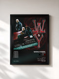 #noir Tableau de l'album Rakata de Wisin & Yandel, cadre noir, imprimé et encadré en France