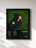 #noir Tableau de l'album You'll Be Alright, Kid de Alex Warren, cadre noir, imprimé et encadré en France