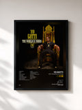 #noir Tableau de l'album CM7: The World Is Yours de Yo Gotti, cadre noir, imprimé et encadré en France