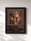 #noir Tableau de l'album Along The Way de Colbie Caillat, cadre noir, imprimé et encadré en France