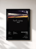 #noir Tableau de l'album Blues de Back Number, cadre noir, imprimé et encadré en France