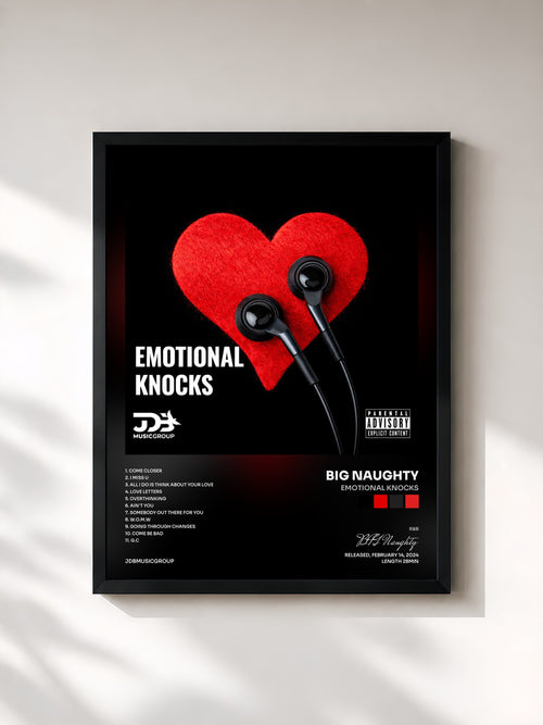 BIG Naughty · Emotional Knocks — Affiche encadrée