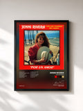 #noir Tableau de l'album Por un Amor de Jenni Rivera, cadre noir, imprimé et encadré en France