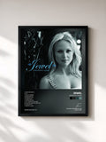 #noir Tableau de l'album Perfectly Clear de Jewel, cadre noir, imprimé et encadré en France