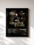 #noir Tableau de l'album Siempre Firme de Lenin Ramírez, cadre noir, imprimé et encadré en France