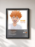 #noir Tableau de l'album Orange de Spyair, cadre noir, imprimé et encadré en France