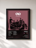 #noir Tableau de l'album Paradise de INFINITE, cadre noir, imprimé et encadré en France