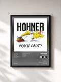 #noir Tableau de l'album Mach laut! de Höhner, cadre noir, imprimé et encadré en France
