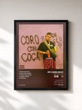 #noir Tableau de l'album CORO COM COÇA de MC Cabelinho, cadre noir, imprimé et encadré en France