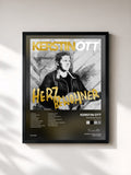#noir Tableau de l'album Herzbewohner (Gold Edition) de Kerstin Ott, cadre noir, imprimé et encadré en France