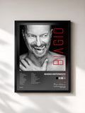#noir Tableau de l'album BIAGIO de Biagio Antonacci, cadre noir, imprimé et encadré en France
