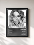 #noir Tableau de l'album god's work de LeAnn Rimes, cadre noir, imprimé et encadré en France