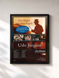 #noir Tableau de l'album Der Mann mit dem Fagott de Udo Jürgens, cadre noir, imprimé et encadré en France