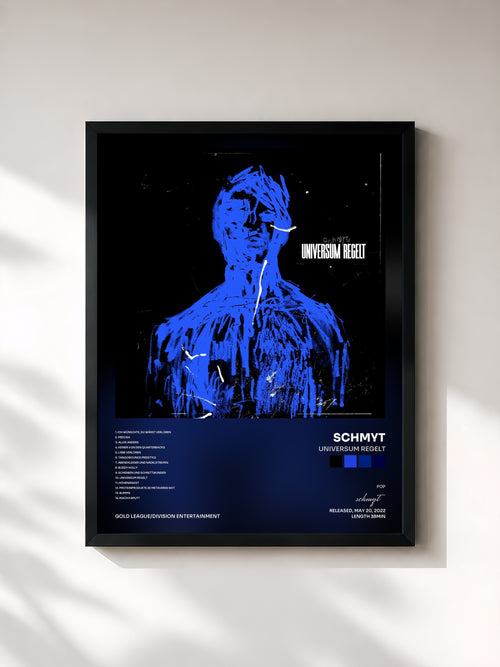 schmyt · Universum regelt — Affiche encadrée