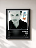#noir Tableau de l'album Laberinto (Special Edition) de Miguel Bosé, cadre noir, imprimé et encadré en France