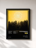 #noir Tableau de l'album The King Is Dead de The Decemberists, cadre noir, imprimé et encadré en France