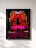 #noir Tableau de l'album Kisses de Anitta, cadre noir, imprimé et encadré en France