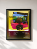 #noir Tableau de l'album Subsonic 6 de Lou Barlow, cadre noir, imprimé et encadré en France