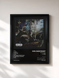 #noir Tableau de l'album FEET OF CLAY de Earl Sweatshirt, cadre noir, imprimé et encadré en France