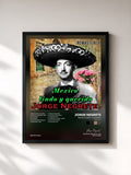 #noir Tableau de l'album Mexico Lindo y Querido (Remastered) de Jorge Negrete, cadre noir, imprimé et encadré en France