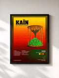 #noir Tableau de l'album Les saisons s'tassent de Kain, cadre noir, imprimé et encadré en France