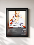 #noir Tableau de l'album Robyn de Robyn, cadre noir, imprimé et encadré en France