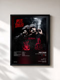 #noir Tableau de l'album En attendant Demoniak de PSO Thug, cadre noir, imprimé et encadré en France