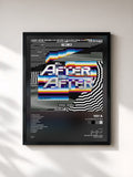 #noir Tableau de l'album EL AFTER DEL AFTER de YSY A, cadre noir, imprimé et encadré en France