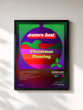 #noir Tableau de l'album Christmas Dancing de James Last, cadre noir, imprimé et encadré en France
