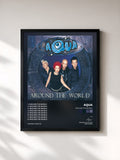 #noir Tableau de l'album Around The World de Aqua, cadre noir, imprimé et encadré en France