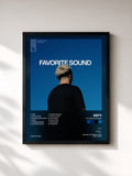 #noir Tableau de l'album Favorite Sound de Arty, cadre noir, imprimé et encadré en France