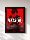 #noir Tableau de l'album Hi (Deluxe) de Texas, cadre noir, imprimé et encadré en France