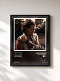 #noir Tableau de l'album Volví A Nacer - EP de Carlos Vives, cadre noir, imprimé et encadré en France
