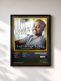 #noir Tableau de l'album Southern Style (Deluxe) de Darius Rucker, cadre noir, imprimé et encadré en France