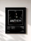 #noir Tableau de l'album Anthem de Hanson, cadre noir, imprimé et encadré en France