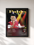 #noir Tableau de l'album Êee...Paixão! de Pablo, cadre noir, imprimé et encadré en France