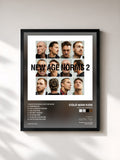 #noir Tableau de l'album New Age Norms 2 de Cold War Kids, cadre noir, imprimé et encadré en France