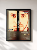 #noir Tableau de l'album Mi Vida…my Life de Wisin & Yandel, cadre noir, imprimé et encadré en France
