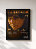 #noir Tableau de l'album Time Being de Ron Sexsmith, cadre noir, imprimé et encadré en France