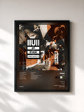 #noir Tableau de l'album IIUII de Fink, cadre noir, imprimé et encadré en France