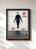 #noir Tableau de l'album #ELDISCO de Alejandro Sanz, cadre noir, imprimé et encadré en France