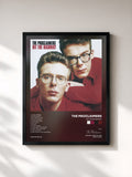 #noir Tableau de l'album Hit the Highway de The Proclaimers, cadre noir, imprimé et encadré en France