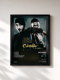 #noir Tableau de l'album Gheddo (feat. Bushido) de Eko Fresh, cadre noir, imprimé et encadré en France