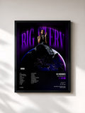 #noir Tableau de l'album Big Swerv 2.0 de G Herbo, cadre noir, imprimé et encadré en France